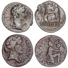 ROMAN COINS: ROMAN EMPIRE
Lote 2 monedas Denario. AUGUSTO. AR. A EXAMINAR. Cal-853, 1077. BC+ y MBC-.