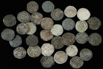 AL-ANDALUS COINS: CALIFHATE
Serie 31 monedas Dirham. AL-HAQEM II. MEDINA AZAHARA. AR. 351H tipo V-499; Miles-243 l-z, aa-cc; 352H (3) tipo V-450; Mil...