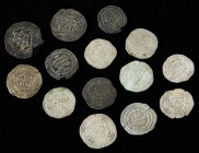 AL-ANDALUS COINS: CALIFHATE
Serie 14 monedas Dirham. AL-HAQEM II. MEDINA AZAHARA. AR. 351H (2) tipo V-449; Miles-243 l-z, aa-cc; 352H (2) tipo V-450;...
