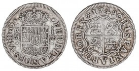 SPANISH MONARCHY: FERDINAND VI
Ferdinand VI
1 Real. 1749. MADRID. J.B. 2,90 grs. ESCASA. Cal-561. MBC.