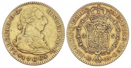 SPANISH MONARCHY: CHARLES III
Charles III
2 Escudos. 1788. MADRID. M. 6,69 grs. (Leves rayitas en anverso). Cal-459. MBC.