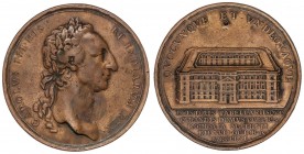 SPANISH MONARCHY: CHARLES III
Charles III
Medalla Inauguración de la Casa de Correos. 1761. Anv.: Busto del rey a derecha. Rev.: Vista del efificio....