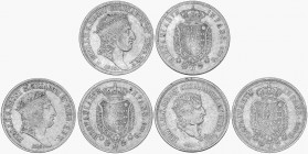 SPANISH MONARCHY: THE SPANISH INFANTES
Spanish Infantes
Lote 3 monedas 1 Piastra (120 Grana). 1818. FERNANDO DE DOS SICILIAS. NÁPOLES. AR. Busto gra...