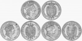SPANISH MONARCHY: THE SPANISH INFANTES
Spanish Infantes
Lote 3 monedas 1 Piastra (120 Grana). 1818. FERNANDO DE DOS SICILIAS. NÁPOLES. AR. Busto gra...