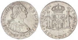 SPANISH MONARCHY: CHARLES IV
Charles IV
2 Reales. 1794. GUATEMALA. M. 6,71 grs. Brillo original. ESCASA. Cal-917. EBC.