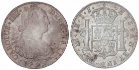 SPANISH MONARCHY: CHARLES IV
Charles IV
8 Reales. 1799. LIMA. I.J. 26,69 grs. Pátina de colección antigua en anverso. Cal-654. EBC-.