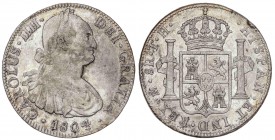 SPANISH MONARCHY: CHARLES IV
Charles IV
8 Reales. 1804. MÉXICO. T.H. (Acuñación algo floja). Cal-701. MBC+/EBC-.