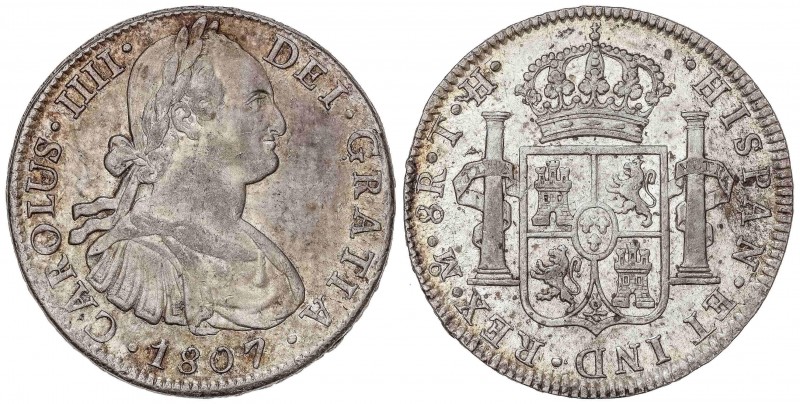 SPANISH MONARCHY: CHARLES IV
Charles IV
8 Reales. 1807. MÉXICO. T.H. 26,92 grs...