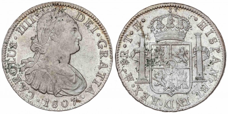 SPANISH MONARCHY: CHARLES IV
Charles IV
 8 Reales. 1807. MÉXICO. T.H. 26,82 gr...