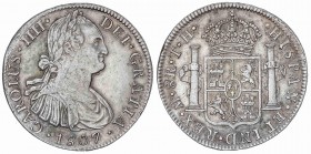 SPANISH MONARCHY: CHARLES IV
Charles IV
8 Reales. 1807. MÉXICO. T.H. 26,82 grs. (Leves rayitas). Cal-707. MBC+/MBC.