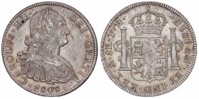 SPANISH MONARCHY: CHARLES IV
Charles IV
8 Reales. 1808. MÉXICO. T.H. 26,89 grs. Restos de pátina y brillo originales. Cal-709. EBC-.