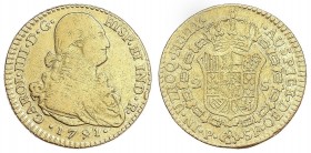 SPANISH MONARCHY: CHARLES IV
Charles IV
2 Escudos. 1791. POPAYÁN. S.F. 6,64 grs. Busto propio. (Ha estado en aro). Cal-378. MBC-.