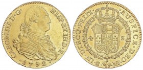 SPANISH MONARCHY: CHARLES IV
Charles IV
4 Escudos. 1792. MADRID. M.F. 13,52 grs. Cal-202. EBC-/EBC.
