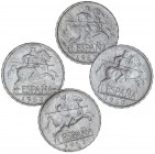 PESETA SYSTEM: ESTADO ESPAÑOL
Lote 4 monedas 5 Céntimos. 1953. A EXAMINAR. SC- a SC.