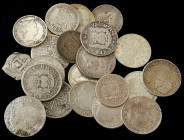 LOTS AND COLLECTIONS
Lote 24 monedas de plata módulo pequeño. 1734 a 1904. FELIPE V, FERNANDO VI, CARLOS III, CARLOS IV, OCUPACIÓN NAPOLEÓNICA, ISABE...