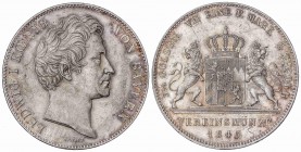 WORLD COINS: GERMAN STATES
German States
Doble Thaler. 1845. LUIS I. BAVIERA. 37,07 grs. AR. (Leves rayitas). Brillo original. KM-814. EBC+.