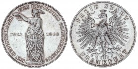 WORLD COINS: GERMAN STATES
German States
Thaler. 1862. FRANKFURT. 18,48 grs. AR. Festival Nacional de Tiro. (Rayitas). Brillo original. KM-371. EBC+...