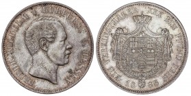 WORLD COINS: GERMAN STATES
German States
Thaler. 1863. FEDERICO GUILLERMO I. HESSE-CASSEL. 18,47 grs. AR. (Leves rayitas en anverso). Pátina y resto...