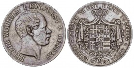 WORLD COINS: GERMAN STATES
German States
Doble Thaler. 1855-CP. FEDERICO GUILLERMO. HESSE-CASSEL. 36,90 grs. AR. (Rayitas). KM-618.1. (MBC).