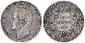 WORLD COINS: GERMAN STATES
German States
Doble Thaler. 1841. LUIS II. HESSEN. 36,96 grs. AR. Pátina. KM-310. MBC.