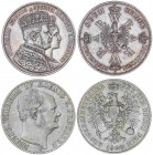 WORLD COINS: GERMAN STATES
German States
Lote 2 monedas Thaler. 1860-A y 1861-A. PRUSIA. AR. 1860A Federico Guillermo IV (KM-471) y 1861-A Coronació...