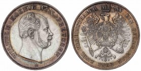 WORLD COINS: GERMAN STATES
German States
Doble Thaler. 1862-A. FEDERICO GUILLERMO IV. PRUSIA. BERLÍN. 37,06 grs. AR. (Pequeñas oxidaciones). Pátina ...