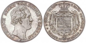 WORLD COINS: GERMAN STATES
German States
Doble Thaler. 1854-F. FEDERICO AUGUSTO II. SAJONIA. DRESDE. 37,09 grs. AR. Pátina y brillo original. KM-114...