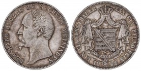 WORLD COINS: GERMAN STATES
German States
Thaler. 1862. BERNARDO II. SAXE-MEININGEN. 18,43 grs. AR. (Leve golpecito en canto. Rayitas). Pátina. KM-16...