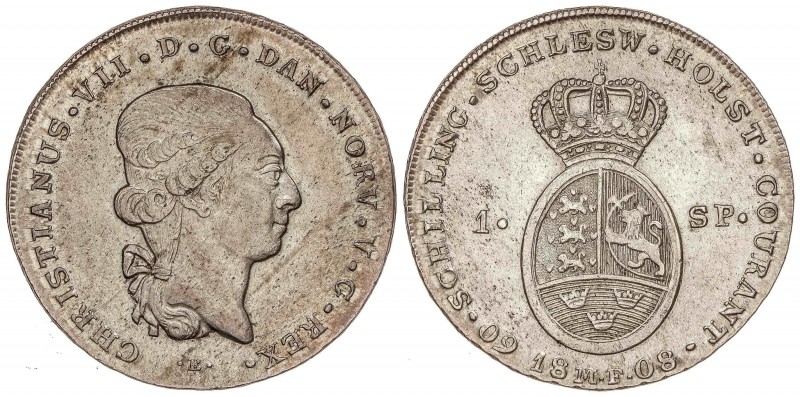 WORLD COINS: GERMAN STATES
German States
Speciedaler (60 Schilling). 1808. CHR...