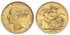 WORLD COINS: AUSTRALIA
Australia
Soberano. 1874-M. VICTORIA. MELBOURNE. 7,96 grs. AU. Fr-16; KM-6. EBC-.