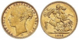 WORLD COINS: AUSTRALIA
Australia
Soberano. 1883-M. VICTORIA. MELBOURNE. 7,92 grs. AU. Fr-16; KM-6. MBC.