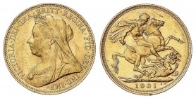WORLD COINS: AUSTRALIA
Australia
Soberano. 1901-S. VICTORIA. SIDNEY. 7,98 grs. AU. (Rayitas y pequeños golpecitos). Fr-23; KM-13. EBC-/EBC.