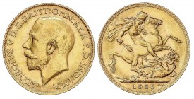 WORLD COINS: AUSTRALIA
Australia
Soberano. 1923-P. JORGE V. PERTH. 7,98 grs. AU. Fr-40; KM-29. EBC.