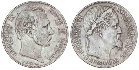 WORLD COINS: DENMARK
Denmark
2 Rigsdaler. 1863. CHRISTIAN IX. 28,58 grs. AR. Muerte de Federico VII, ascensión de Christian IX. KM-770. MBC.