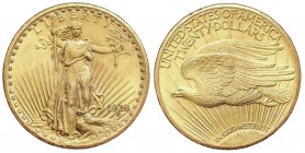 WORLD COINS: UNITED STATES
United States of America
20 Dólares. 1928. 33,39 grs. AU. Saint Gaudens. Fr-185; KM-131. EBC.