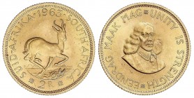 WORLD COINS: SOUTH AFRICA
South Africa
2 Rand. 1963. 7,98 grs. AU. Fr-11; KM-64. SC.