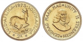 WORLD COINS: SOUTH AFRICA
South Africa
2 Rand. 1973. 7,99 grs. AU. Fr-11; KM-64. SC.
