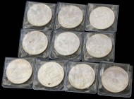 WORLD COINS: TUNISIA
Tunisia
Lote 10 monedas 1 Dinar. 1969. AR. Sbeitla Sufetula, Hanibal, Masinissa, Fenicia, Iugurtha, Neptuno, Thysdrus Eldjem, V...
