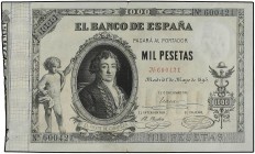 SPANISH BANK NOTES: BANCO DE ESPAÑA
Spanish Banknotes
1.000 Pesetas. 1 Mayo 1895. conde de Cabarrús. (Leves roturas en margen. Punta de aguja). MUY ...