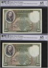 SPANISH BANK NOTES: CIVIL WAR, REPUBLICAN ZONE
Spanish Banknotes
Lote 2 billetes 1.000 Pesetas. 25 Abril 1931. Zorrilla. Pareja correlativa. Precint...