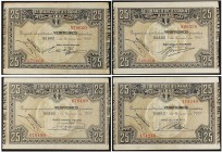SPANISH BANK NOTES: CIVIL WAR, REPUBLICAN ZONE
Lote 13 billetes 5 (4), 25 (4) y 50 Pesetas (5). 1 Enero 1937. EL BANCO DE ESPAÑA. BILBAO. A EXAMINAR....