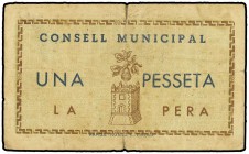 PAPER MONEY OF THE CIVIL WAR: CATALUNYA
Catalunya
 Lote 14 billetes 25 (4), 50 Cèntims y 1 Pesseta (9). ARTÉS, BELLCAIRE D´EMPORDÀ, COLLBATÓ, LA PER...