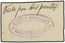 PAPER MONEY OF THE CIVIL WAR: ANDALUCÍA
Andalucia
2 Pesetas. BELALCÁZAR (Córdoba). Mont-254E; RGH-945. MBC+.