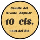 PAPER MONEY OF THE CIVIL WAR: ANDALUCÍA
Andalucia
10 Céntimos. COMITÉ DEL FRENTE POPULAR. VILLA DEL RÍO (Córdoba). ESCASO. Mont-1591 No reseña este ...