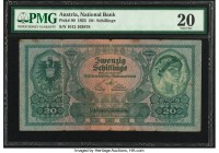 Austria Austrian National Bank 20 Schillinge 2.1.1925 Pick 90 PMG Very Fine 20. Rust.

HID09801242017