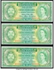 British Honduras Government of British Honduras 1 Dollar 1.5.1969 Pick 28b Three Consecutive Examples Extremely Fine or Better. 

HID09801242017