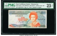 East Caribbean States Central Bank, Montserrat 100 Dollars ND (1988-93) Pick 25m1 PMG Very Fine 25 Net. Tape repair.

HID09801242017