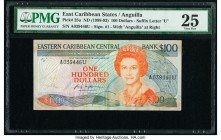 East Caribbean States Central Bank, Anguilla 100 Dollars ND (1988-93) Pick 25u PMG Very Fine 25. 

HID09801242017