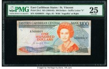 East Caribbean States Central Bank, St. Vincent 100 Dollars ND (1988-93) Pick 25v2 PMG Very Fine 25. 

HID09801242017