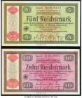 Germany Third Reich 5; 10 Reichsmark 28.8.1933 Pick 199; 200 Two Examples Crisp Uncirculated. Roulette cancelled.

HID09801242017